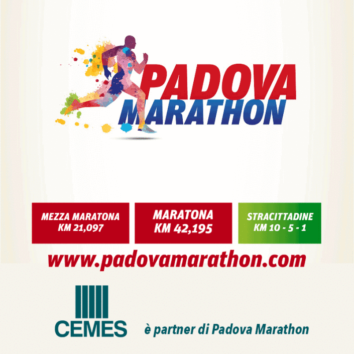 CEMES È PARTNER SANITARIO DELLA PADOVA MARATHON!